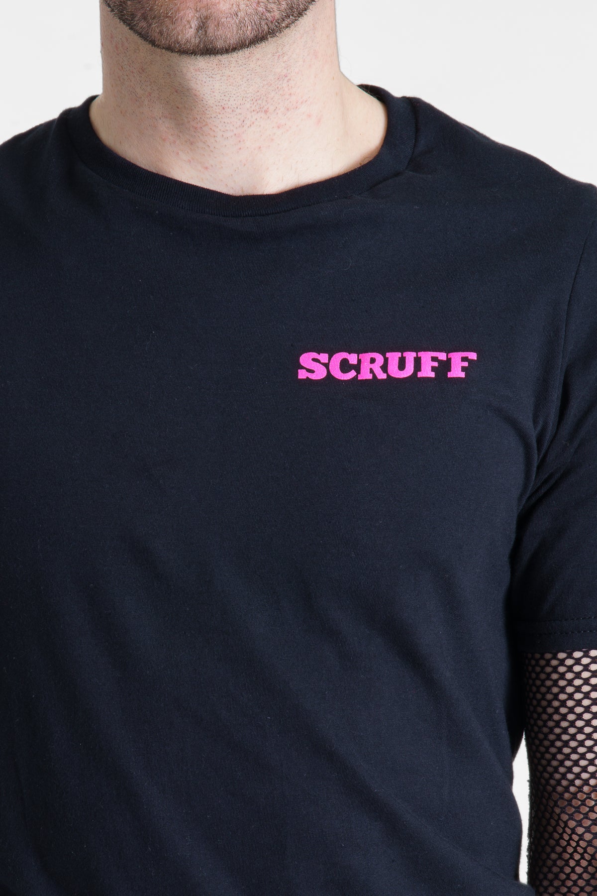 Camiseta con logo - Negro/Magenta