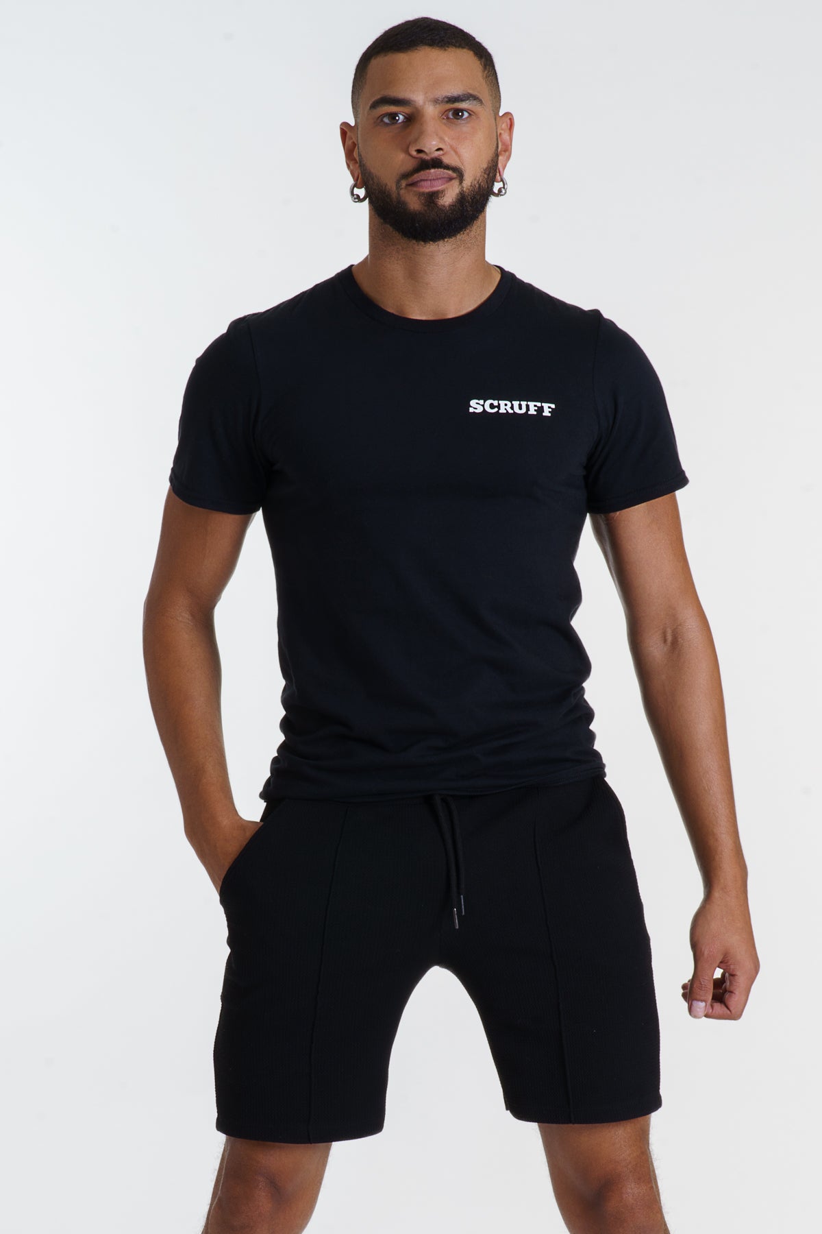 Camiseta con logo - Negro/Blanco
