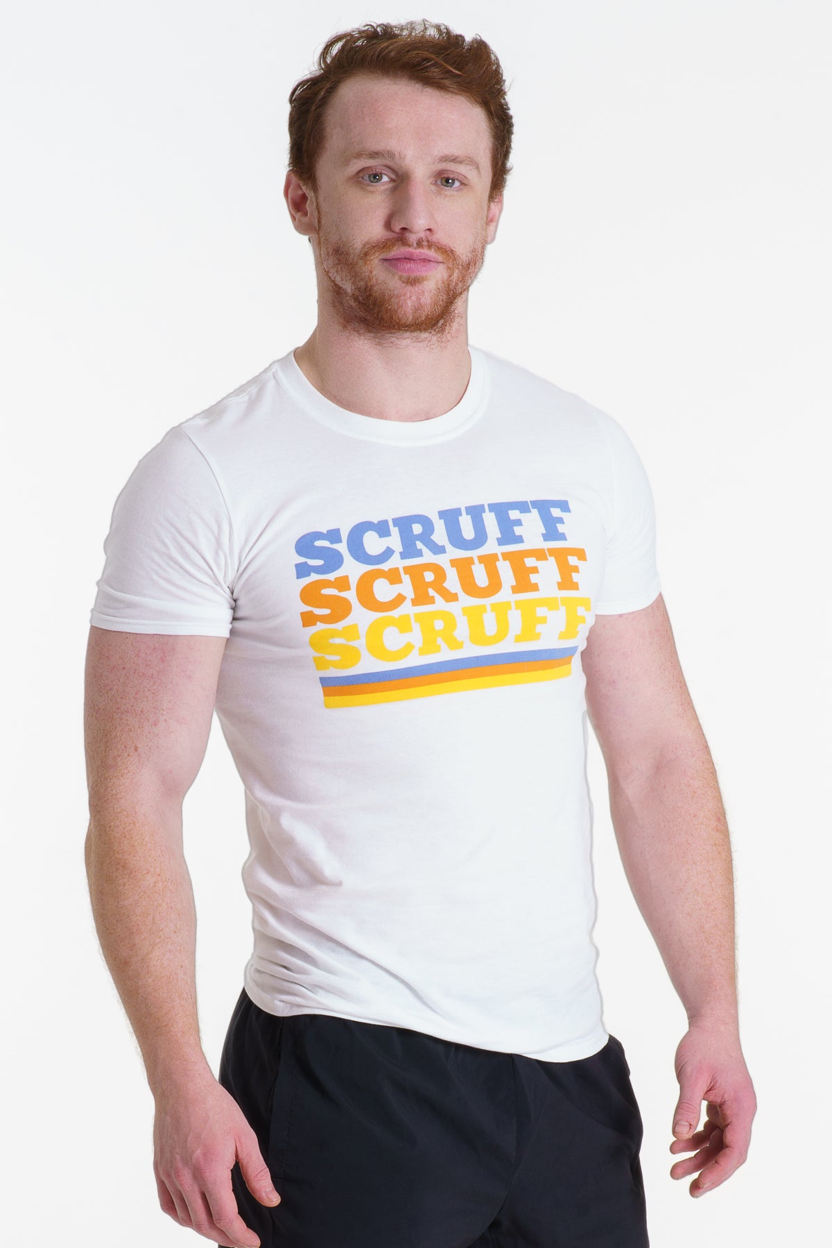 Camiseta con logo triple - Blanco