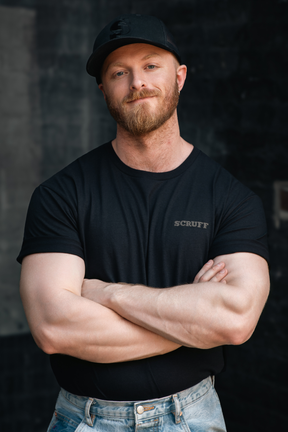 Black on Black small logo T-shirt