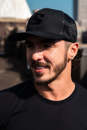 Black on Black Trucker Cap