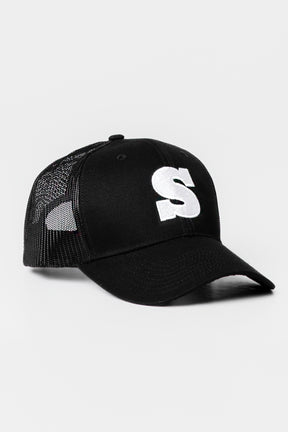 Black Trucker Cap