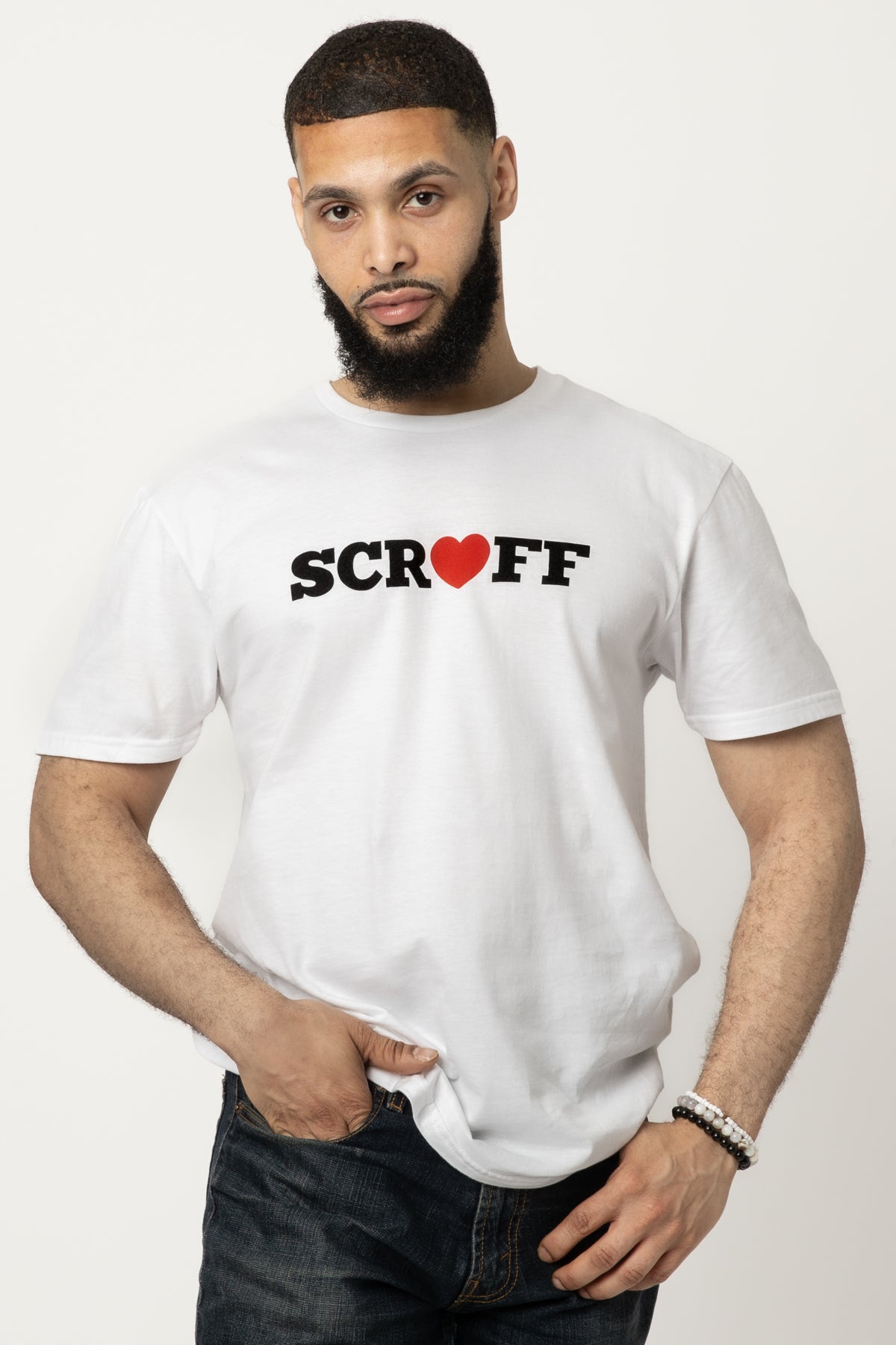 Love SCRUFF T-shirt - White