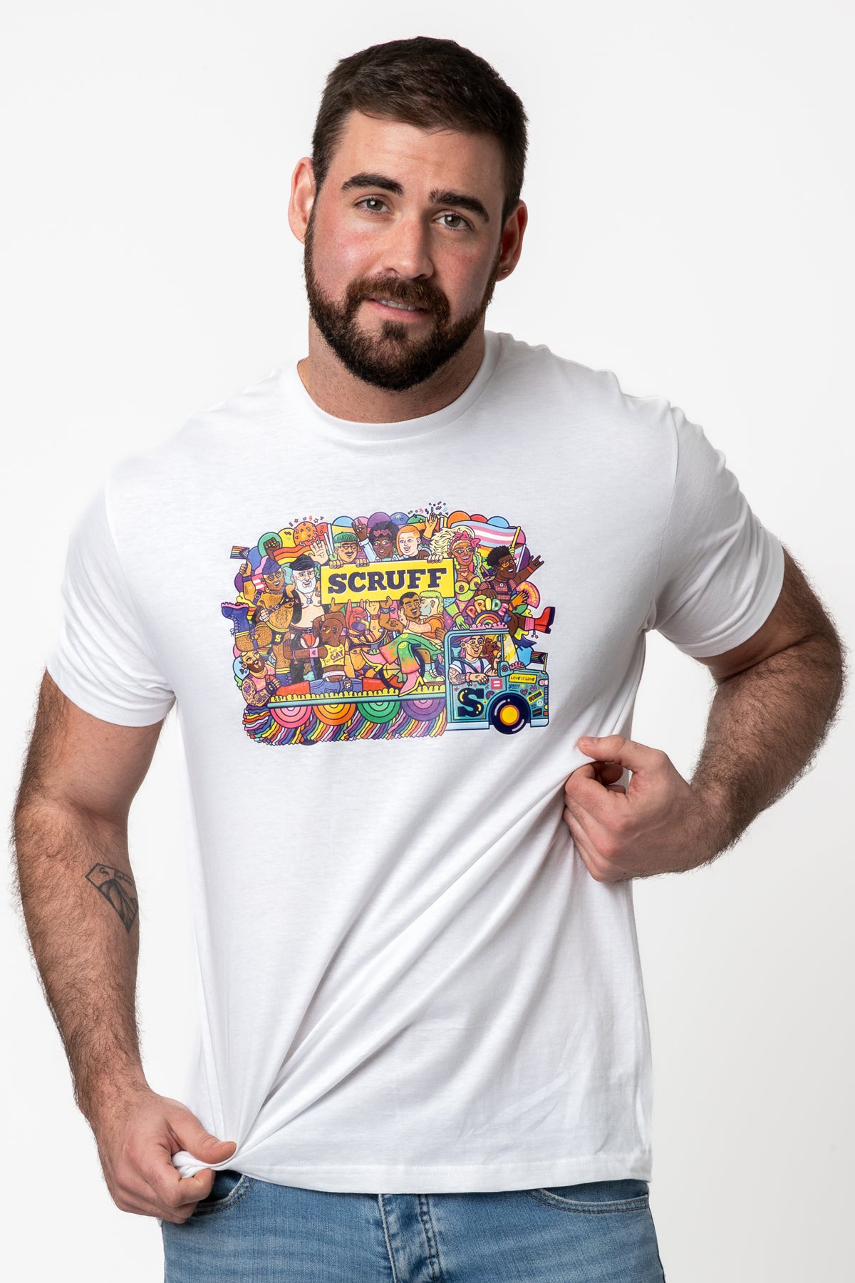 SCRUFF Pride Bus T-shirt