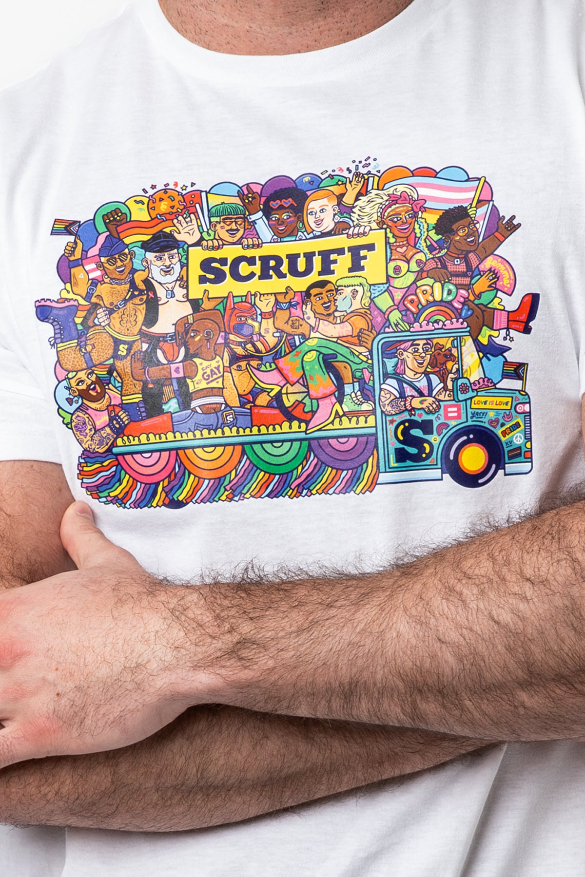 SCRUFF Pride Bus T-shirt