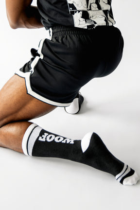 WOOF crew socks - Black