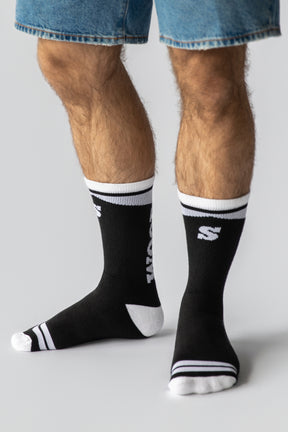 WOOF crew socks - Black