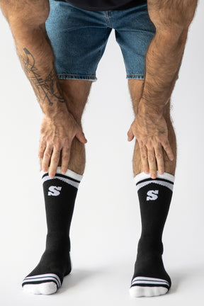 WOOF crew socks - Black