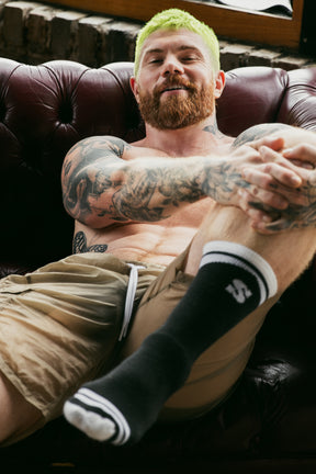 WOOF crew socks - Black