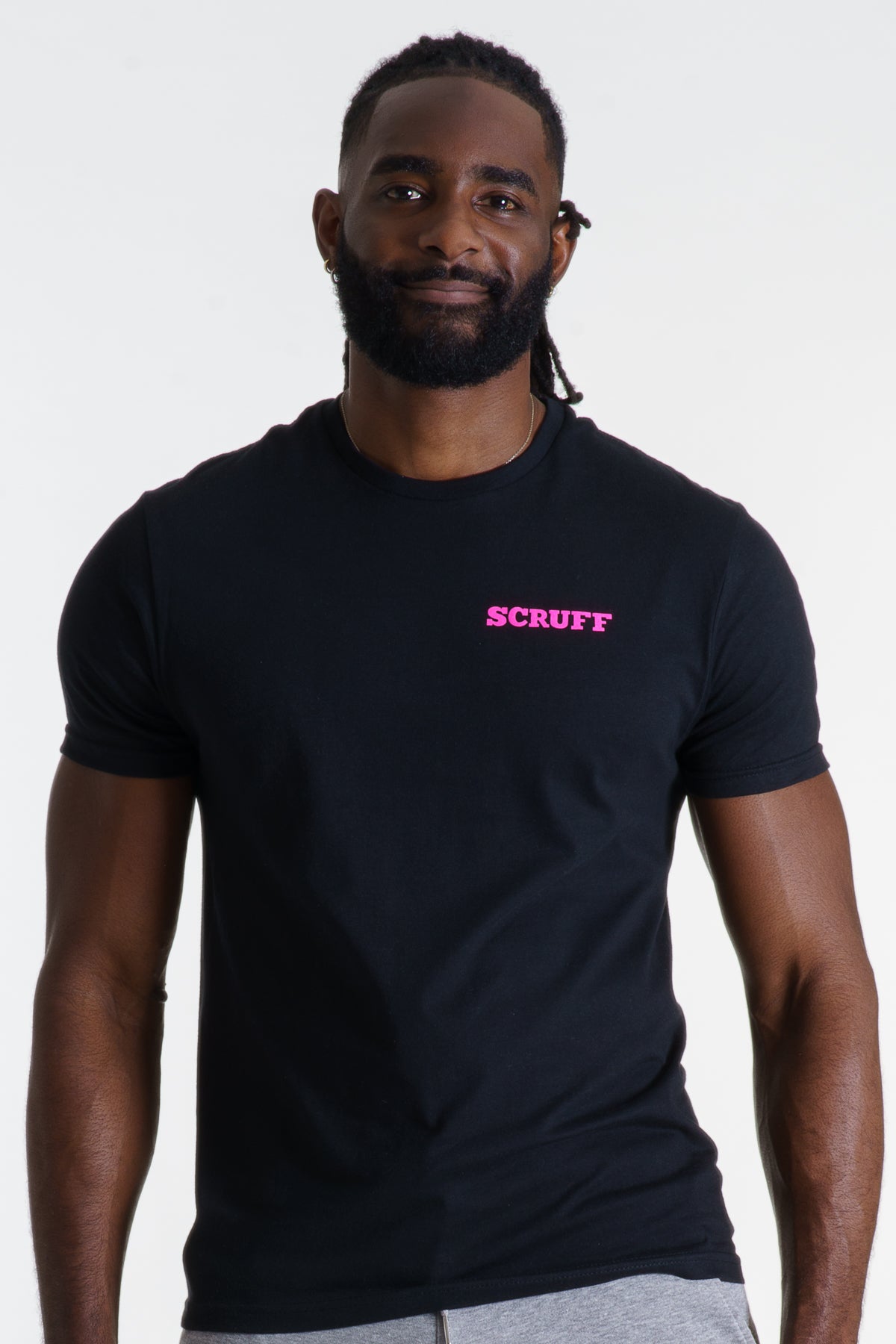 Camiseta con logo - Negro/Magenta