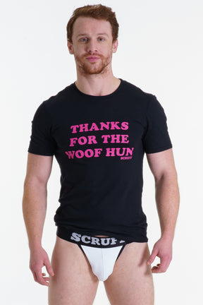 'Thanks for the Woof' T-shirt Black